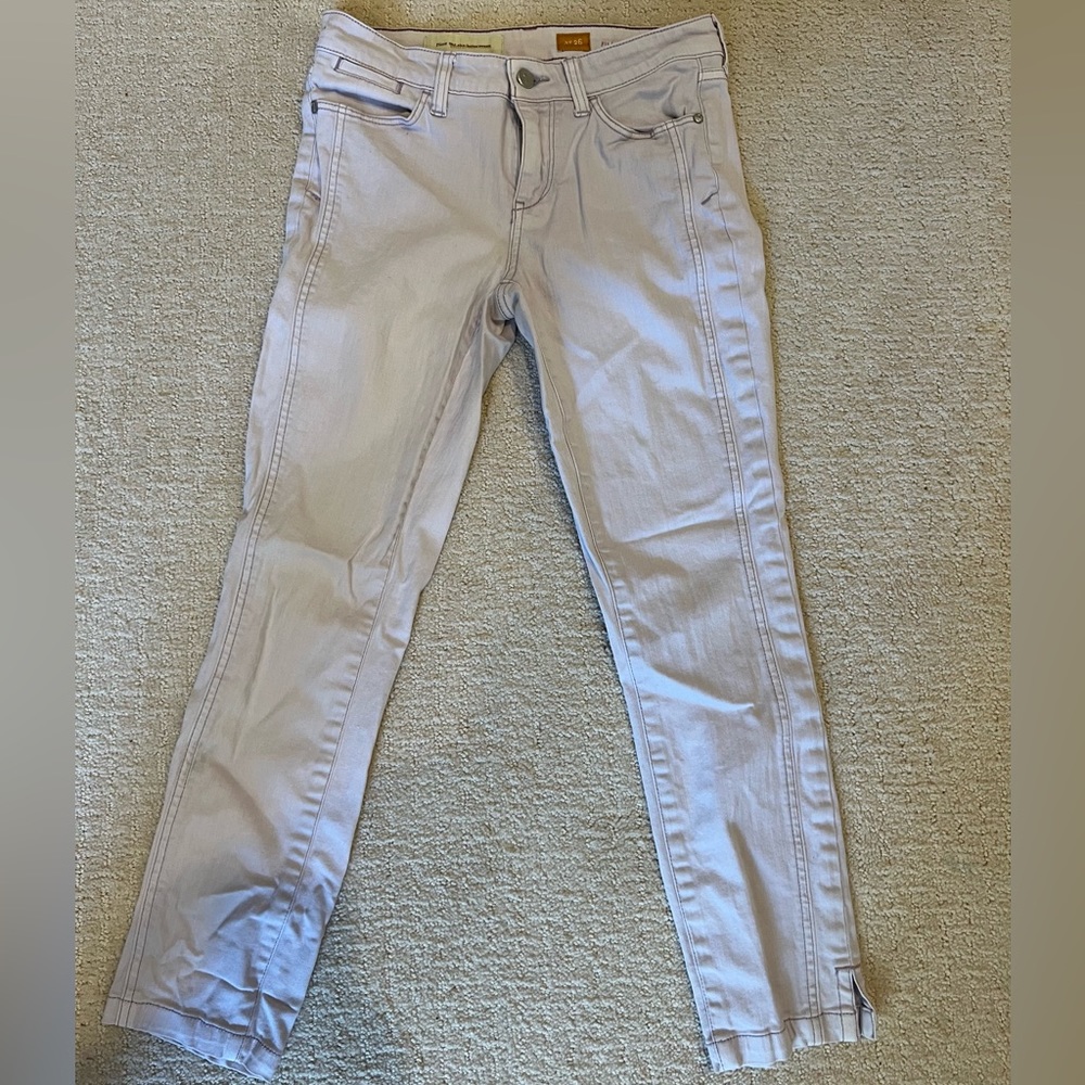 Anthropologie women’s lilac cropped jeans size 26